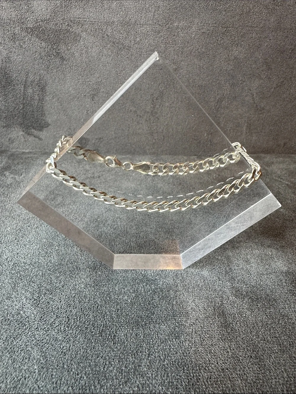 Sterling Silver Chain Bracelet - Silver Women's Accessory
